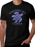 Marathon Key Florida Turtle Graphic T-Shirt product image 1