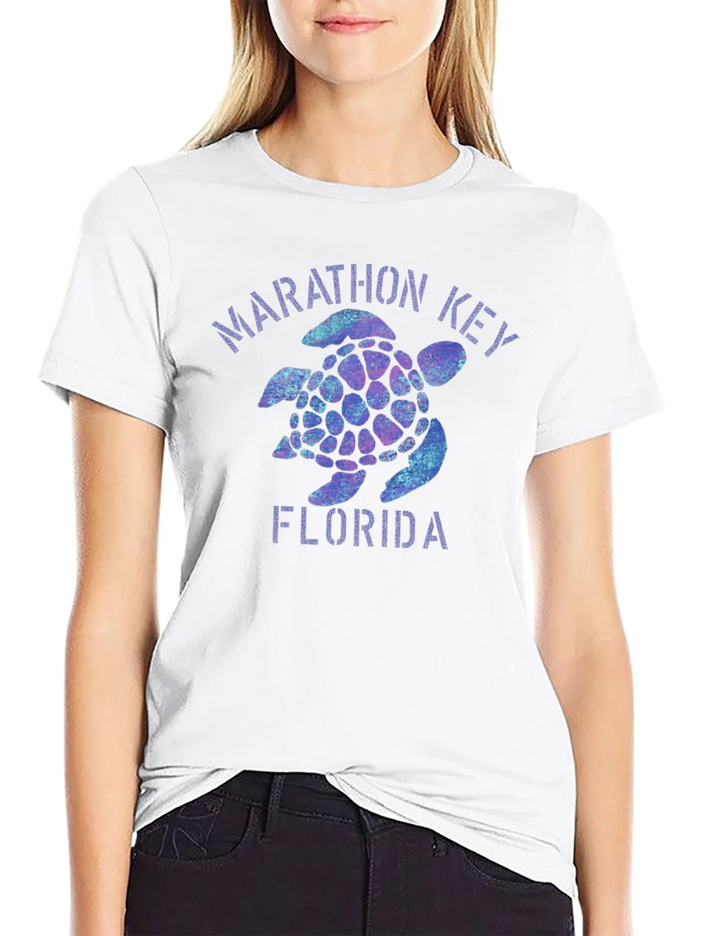 Marathon Key Florida Turtle Graphic T-Shirt product image 8