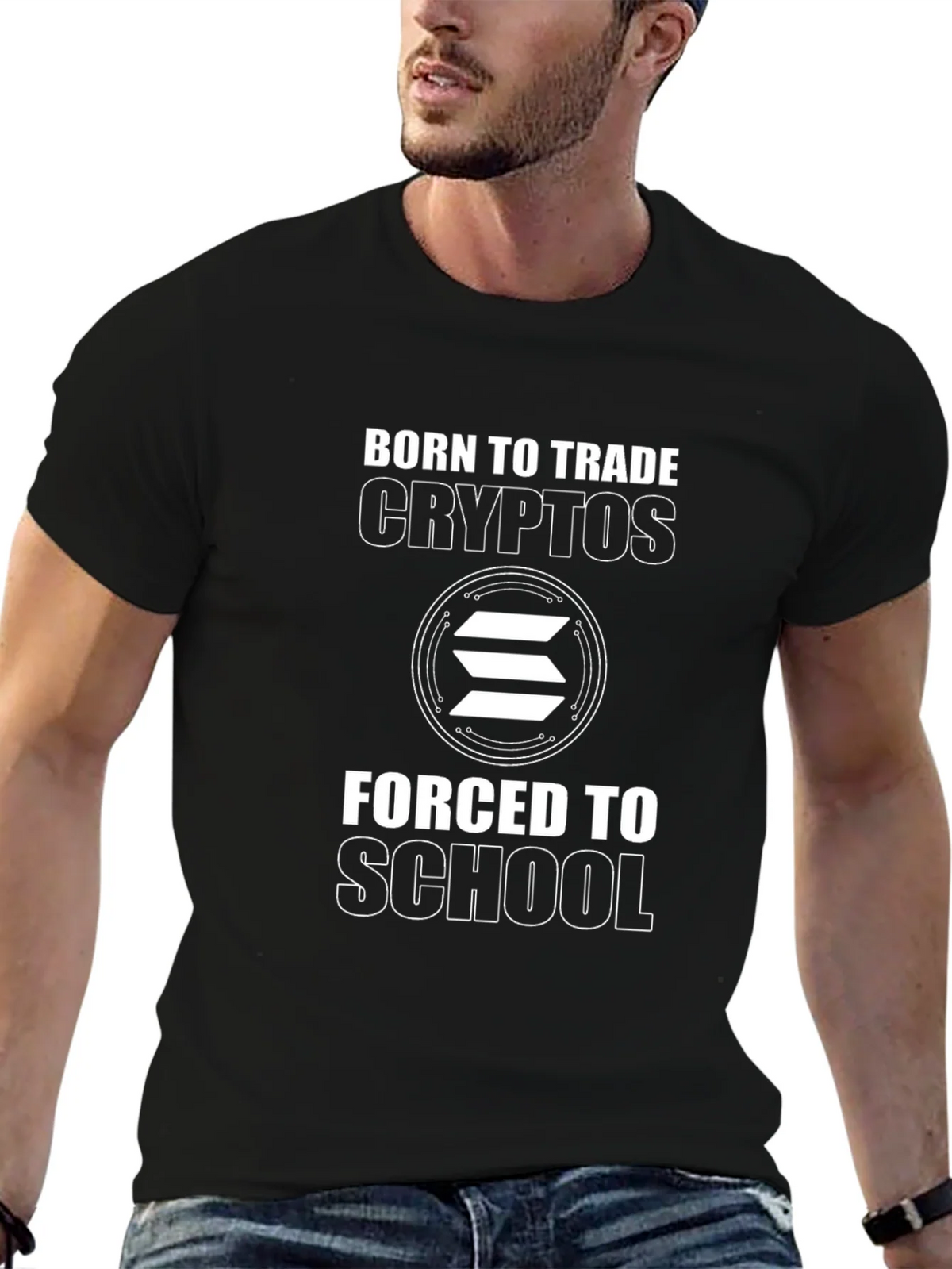 Born to Trade Crypto Black T-Shirt product image 6