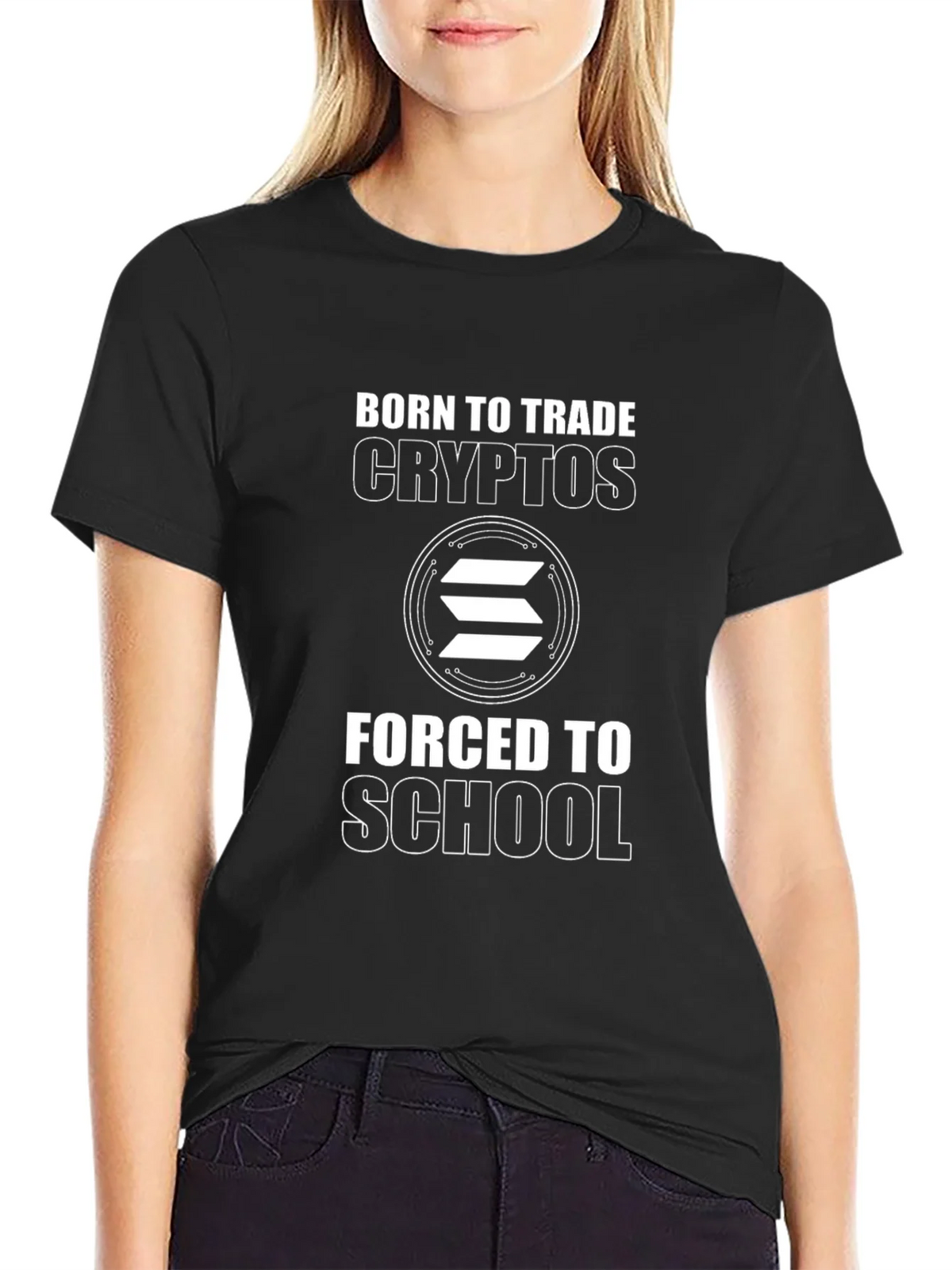 Born to Trade Crypto Black T-Shirt product image 2