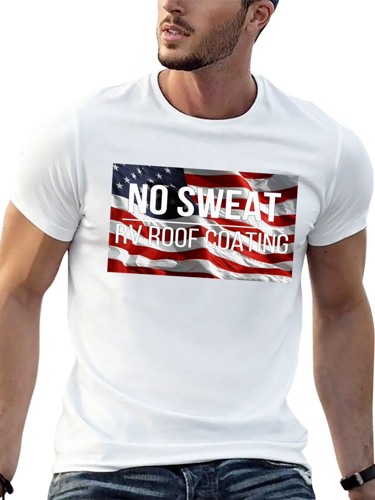 No Sweat RV Roof Coating Graphic Tee product image 12