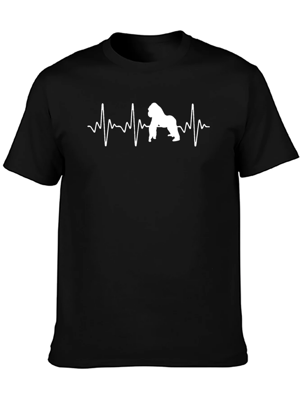 Gorilla Heartbeat T-Shirt - Black product image 3