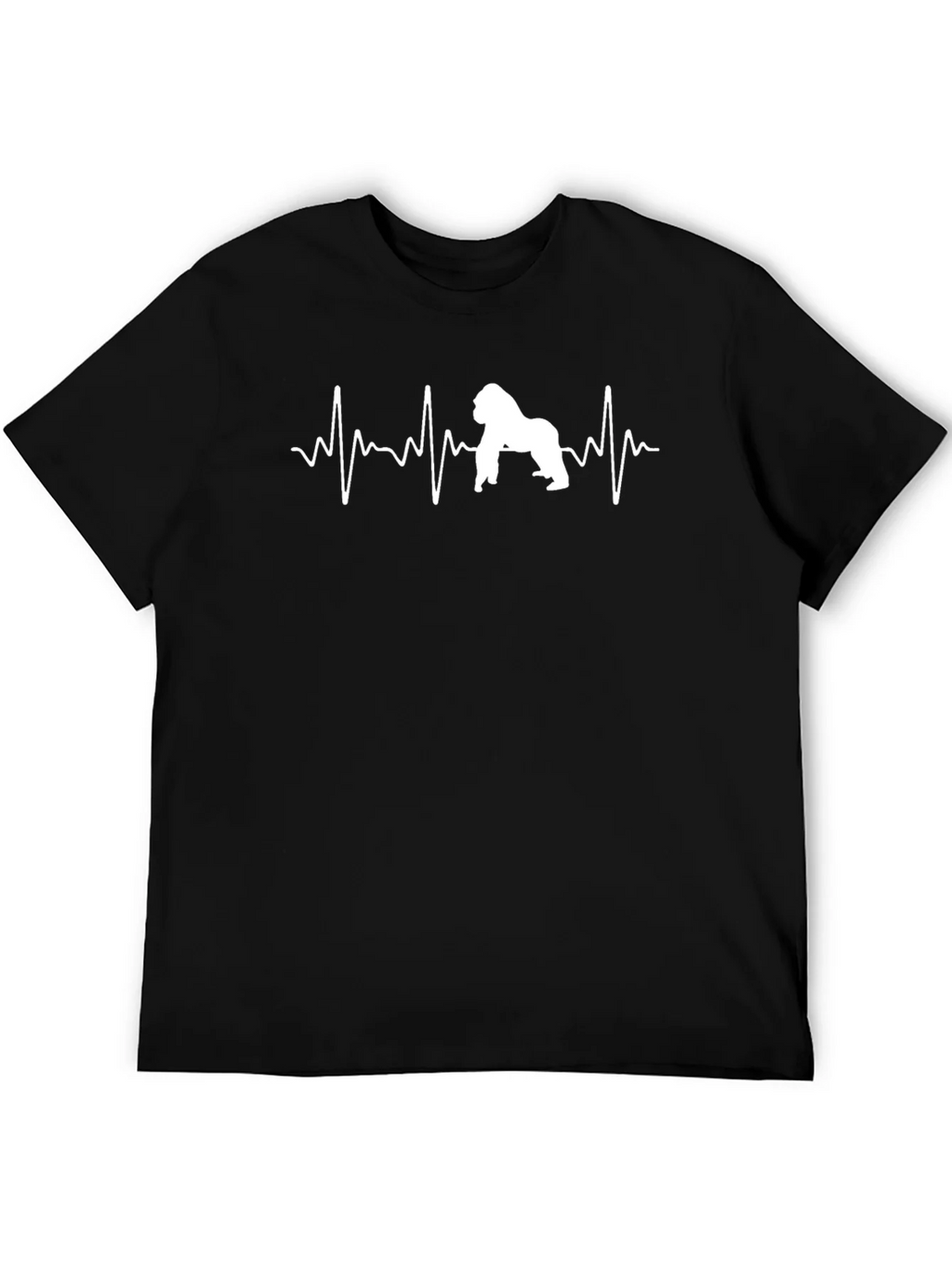 Gorilla Heartbeat T-Shirt - Black product image 5