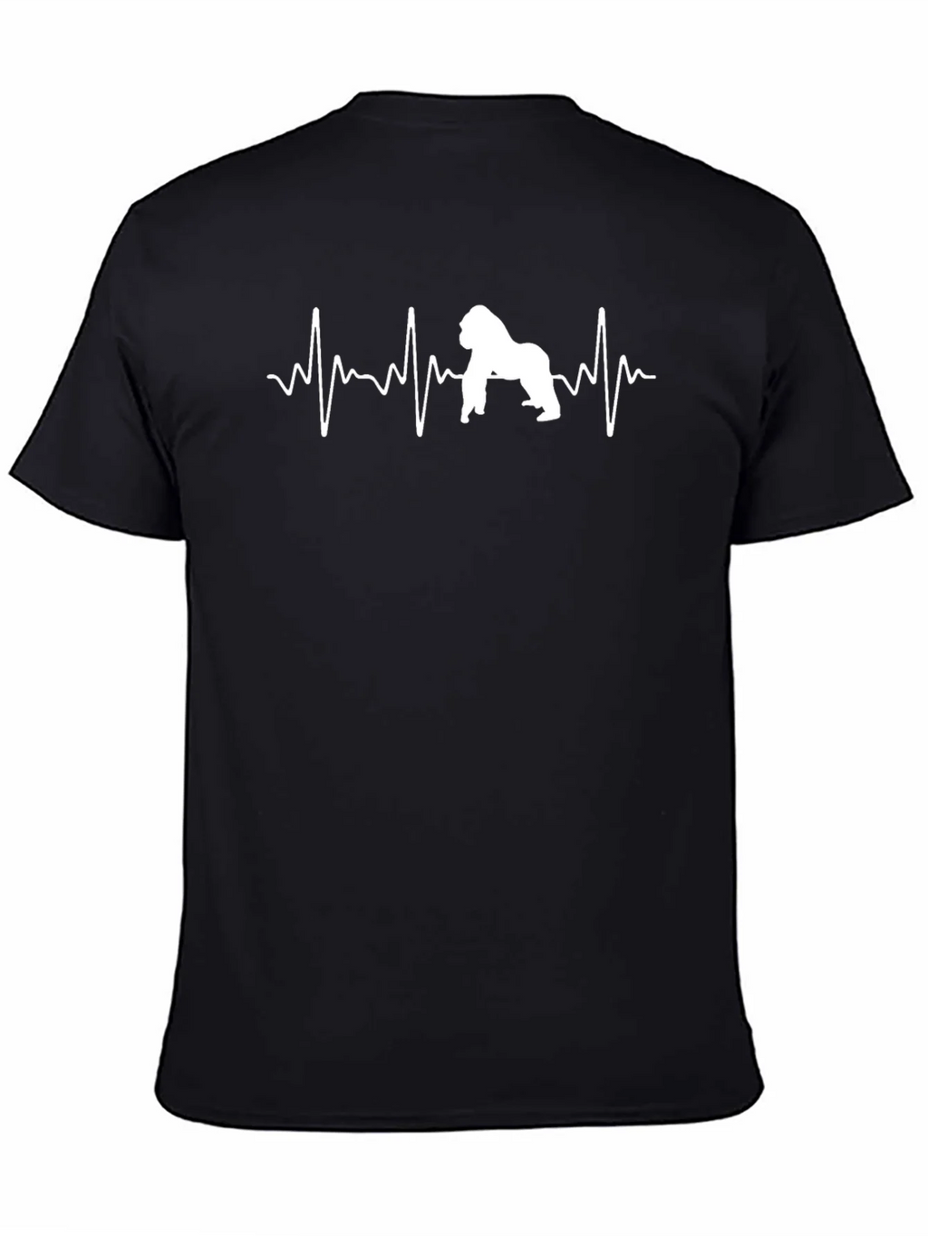 Gorilla Heartbeat T-Shirt - Black product image 4