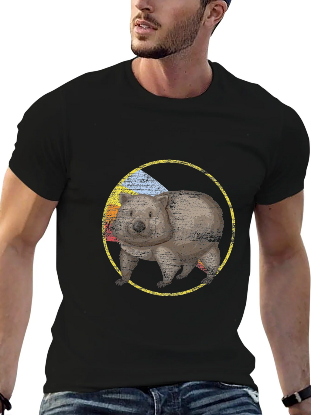 Wombat Graphic Tee - Black Crew Neck product image 6