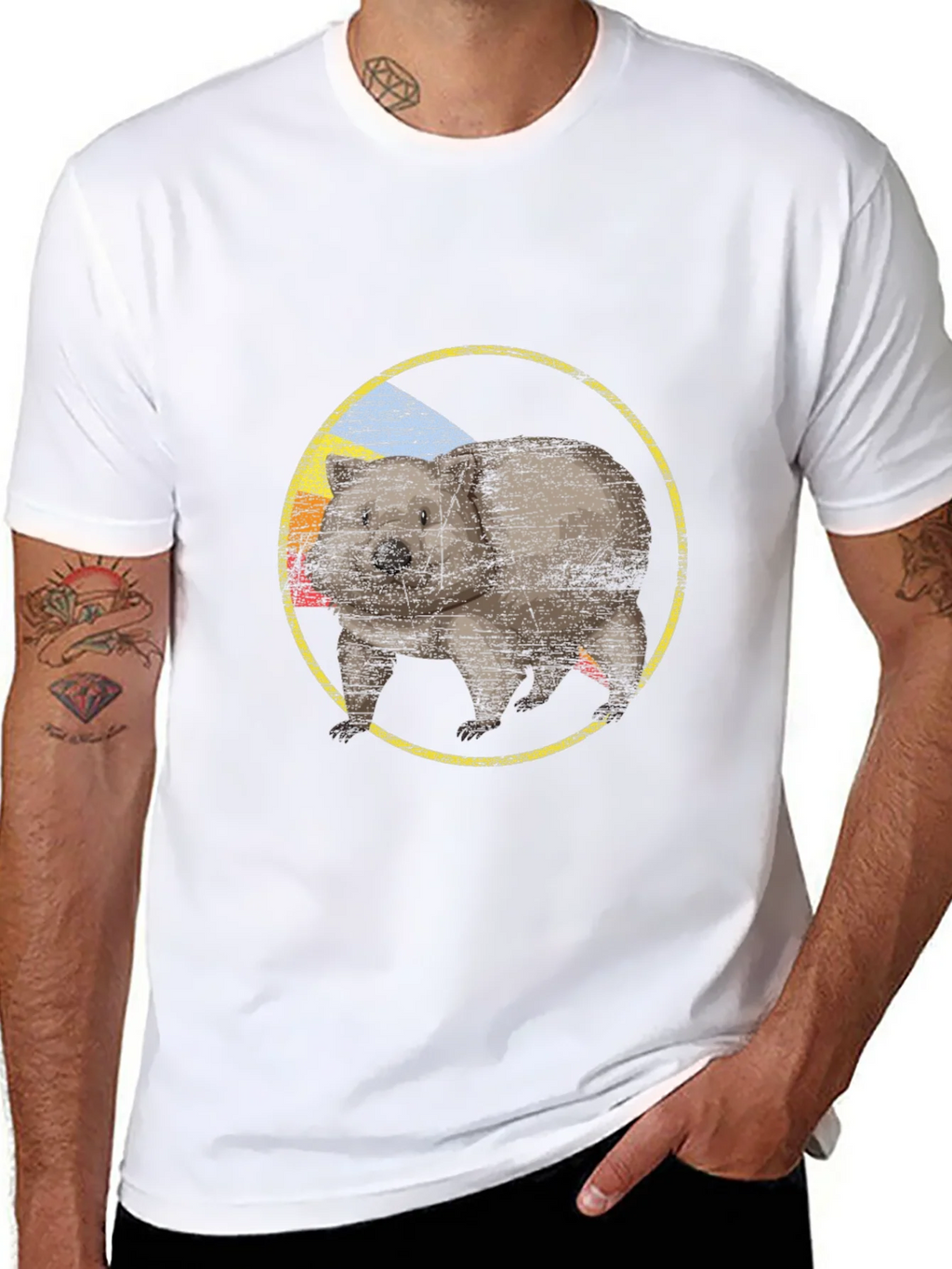 Wombat Graphic Tee - Black Crew Neck product image 7
