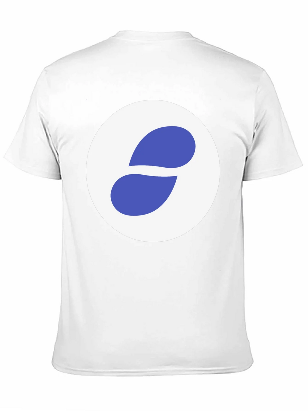 Stylish Black Tee with Abstract Blue and White Graphic product image 10