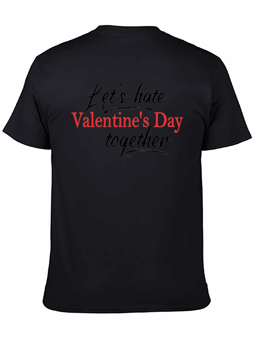 Anti-Valentines Day Graphic Tee - Black product image 4