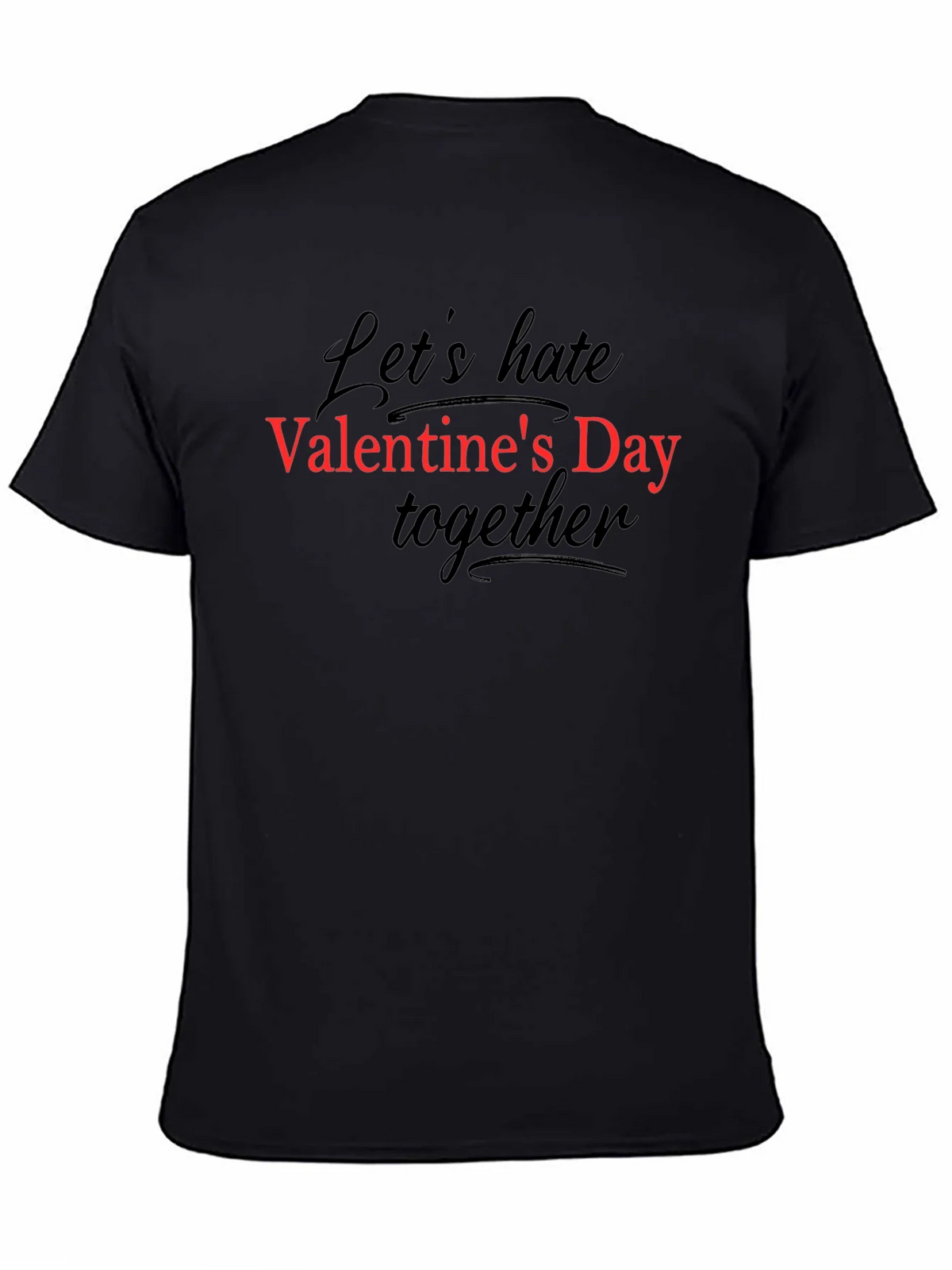 Anti-Valentines Day Graphic Tee - Black product image 4