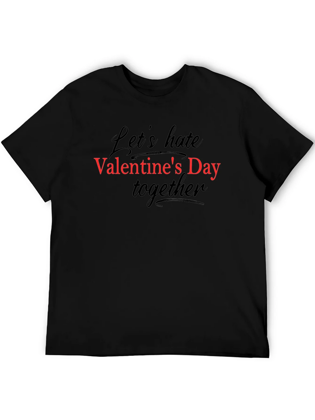Anti-Valentines Day Graphic Tee - Black product image 5