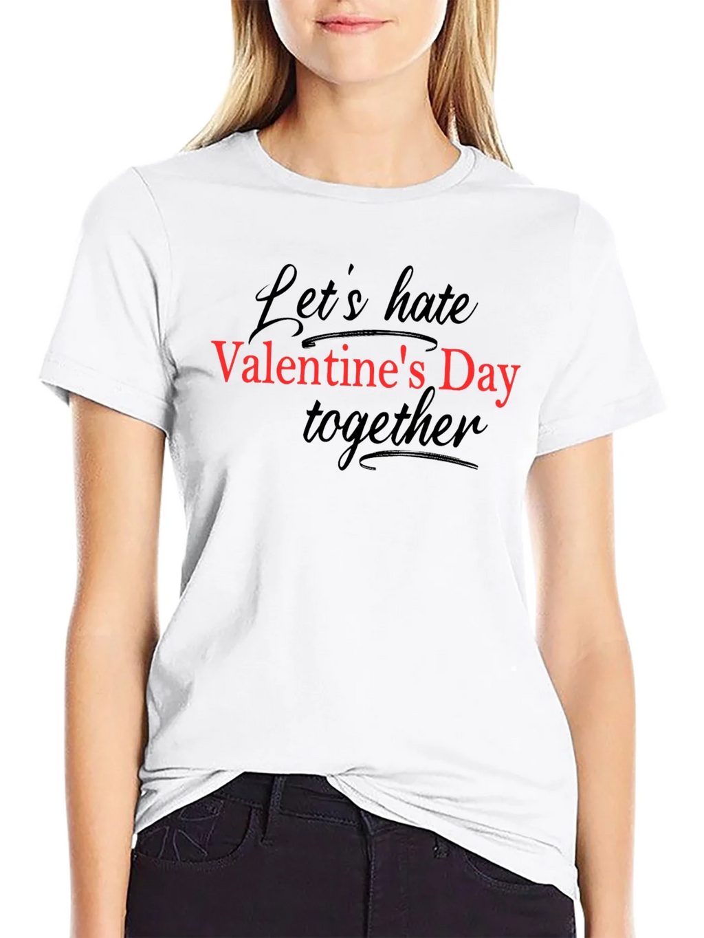 Anti-Valentines Day Graphic Tee - Black product image 8