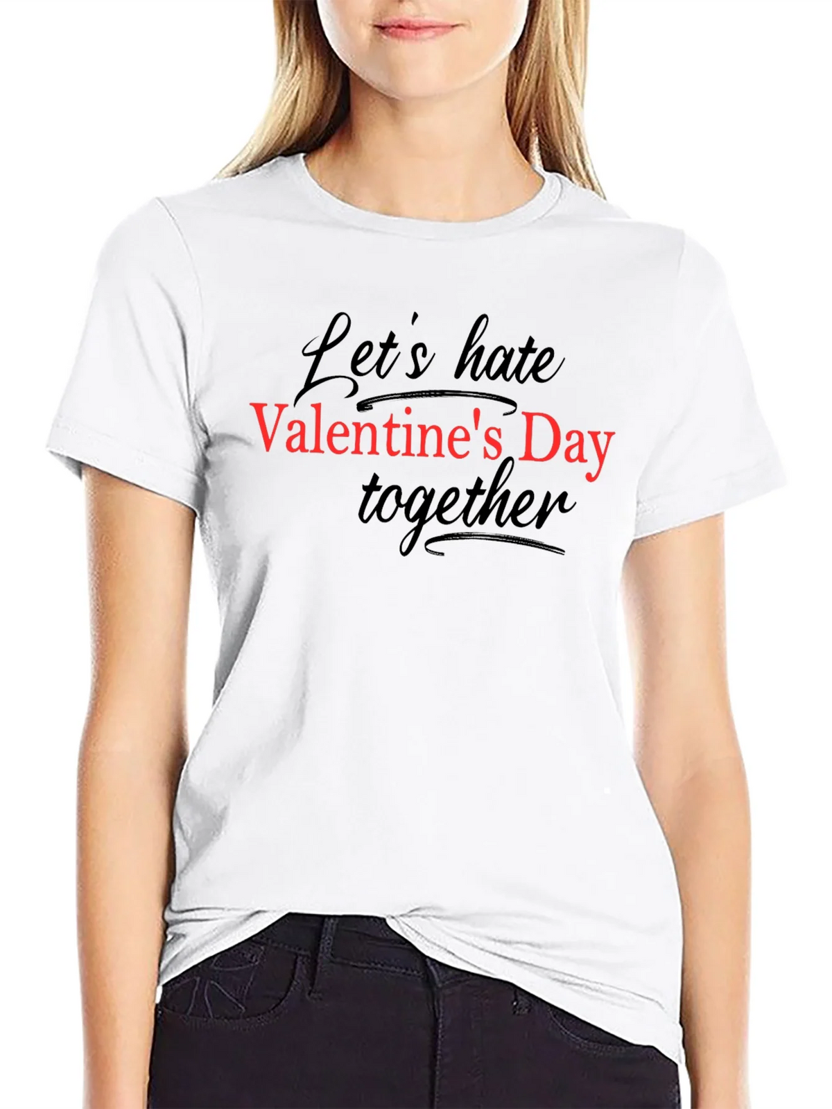 Anti-Valentines Day Graphic Tee - Black product image 8