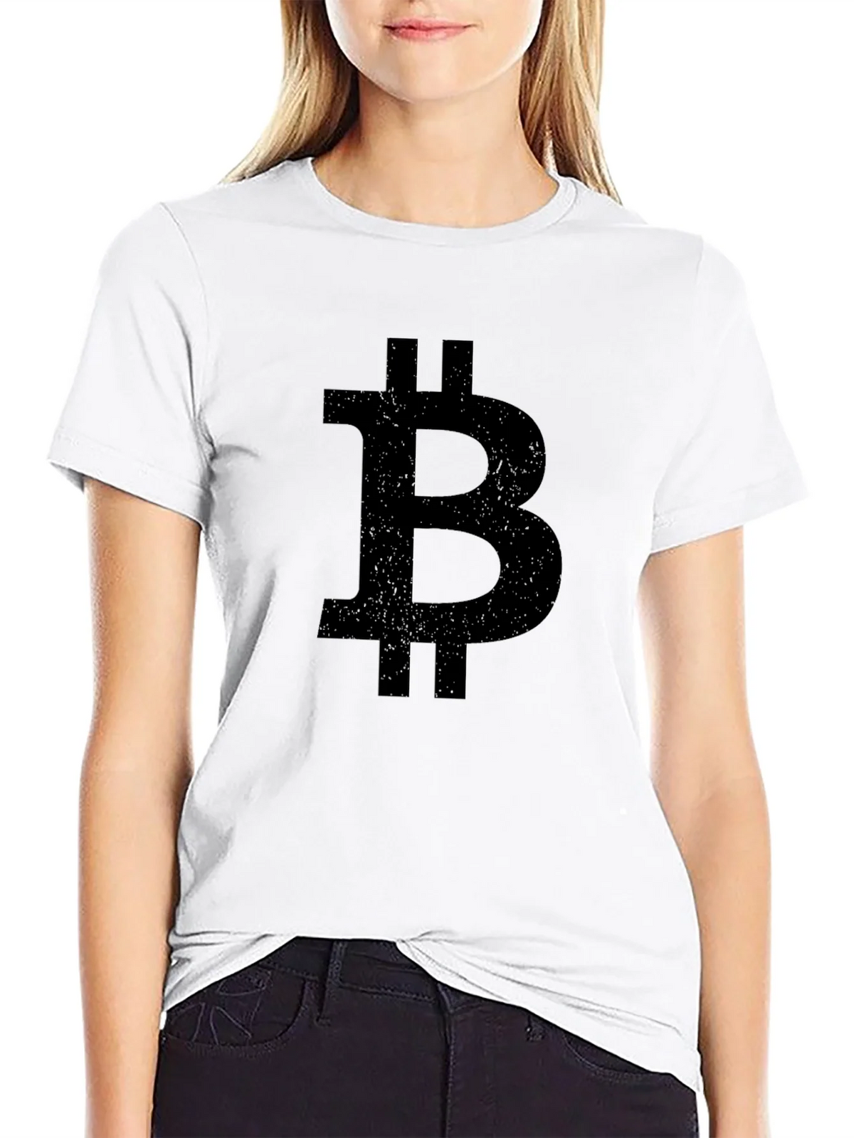 Bitcoin Logo Black T-Shirt Crypto Currency Tee product image 5
