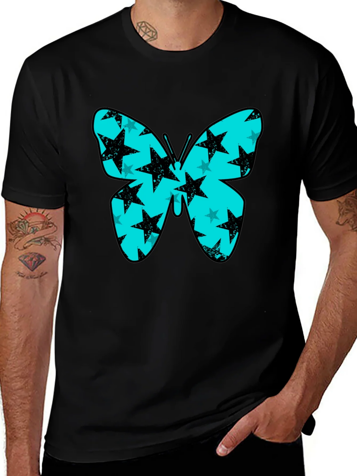 Butterfly Star T-Shirt - Black product image 1