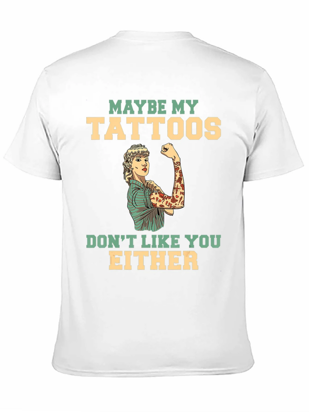 Tattooed Lady Graphic Tee - Funny Statement T-Shirt product image 8