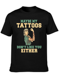 Tattooed Lady Graphic Tee - Funny Statement T-Shirt product image 1