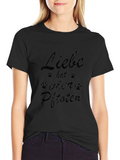 Liebe hat vier Pfoten Black T-Shirt