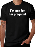 Funny Pregnancy T-Shirt - Im Not Fat product image 1