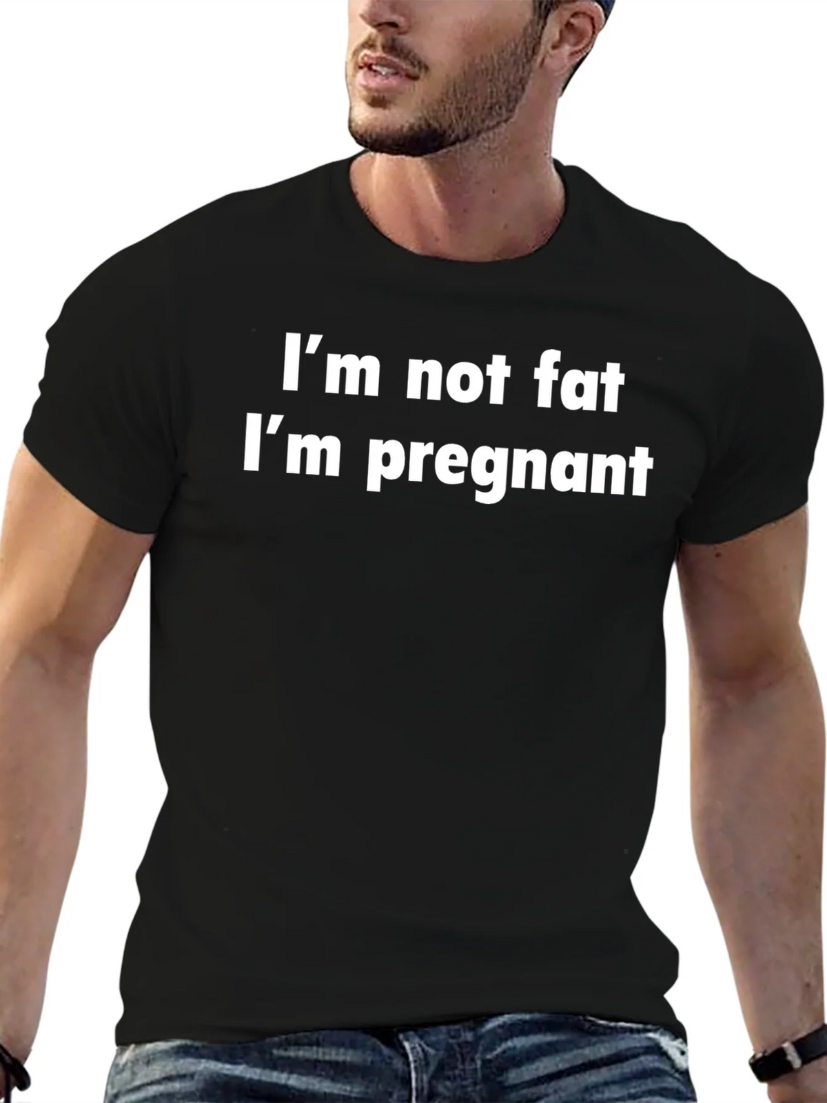 Funny Pregnancy T-Shirt - Im Not Fat product image 6