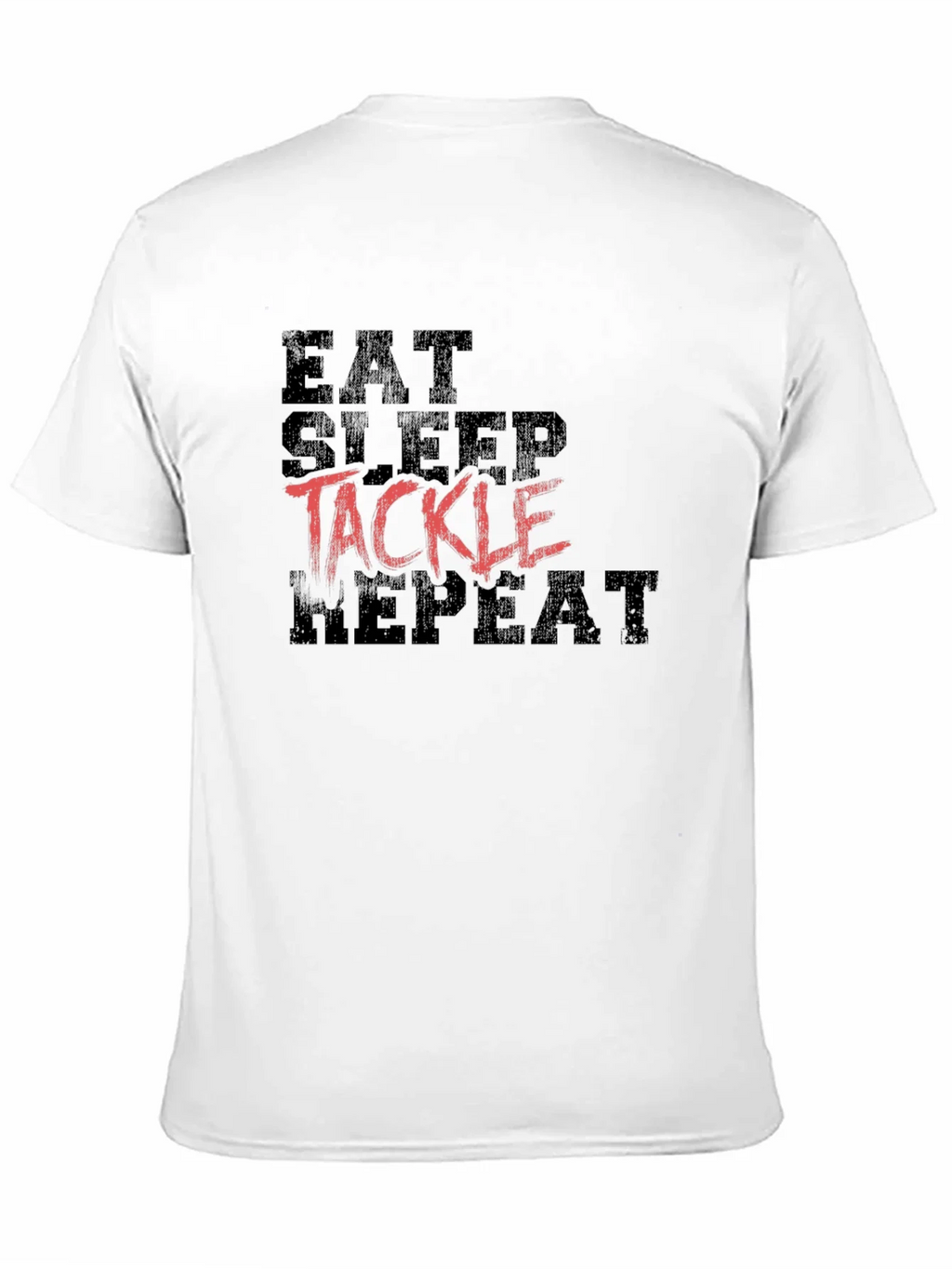 Eat Sleep Tackle Repeat Black T-Shirt product image 10