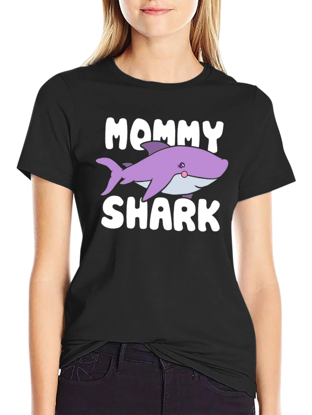Mommy Shark T-Shirt - Cute Cartoon Design product image 1