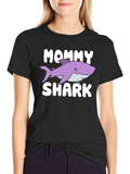 Mommy Shark T-Shirt - Cute Cartoon Design product image 1