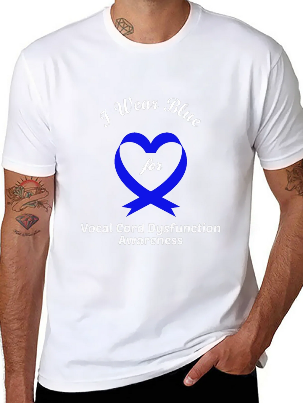 Blue Awareness Ribbon Graphic Tee product image 7