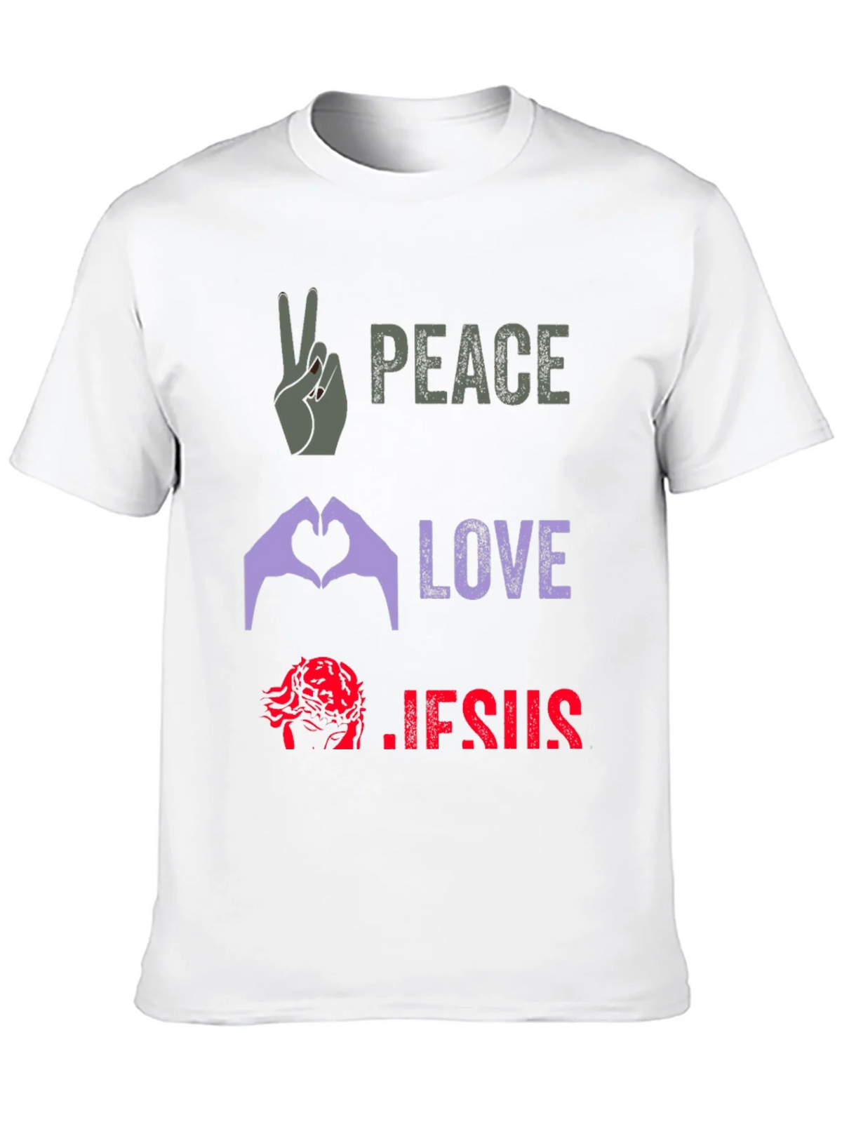 Peace Love Jesus Graphic Tee product image 8