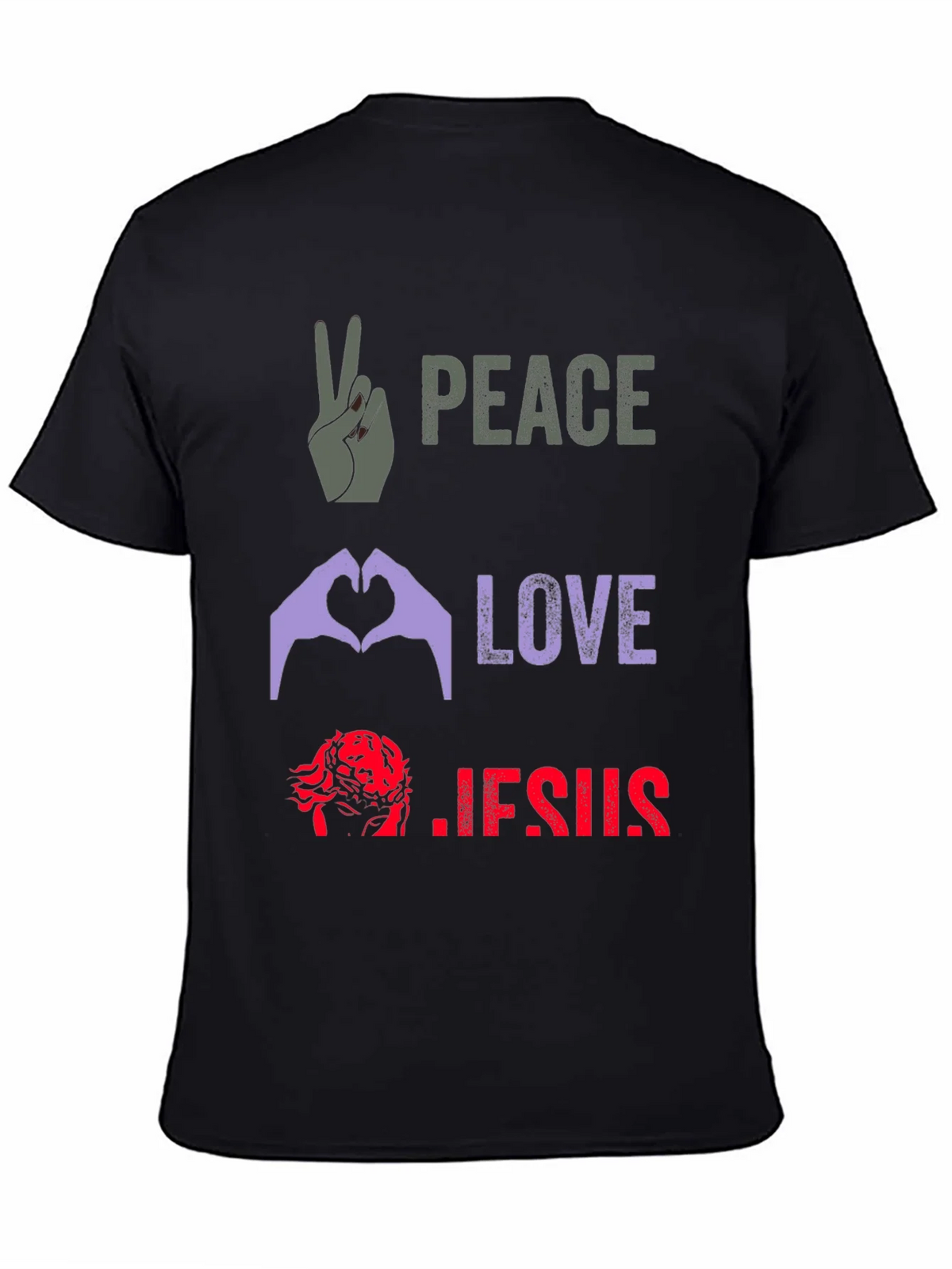 Peace Love Jesus Graphic Tee product image 3