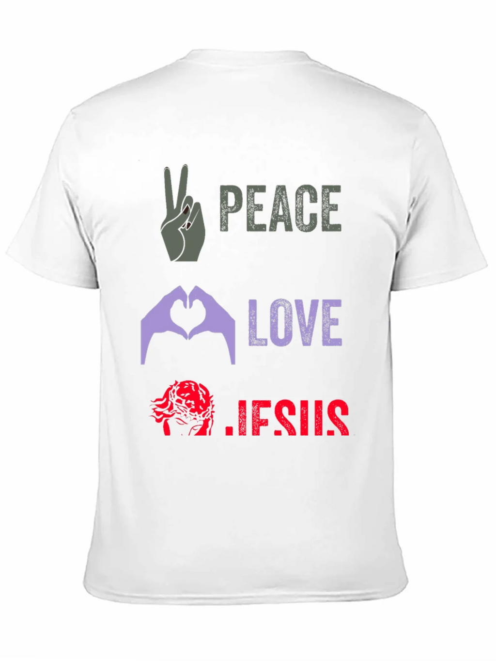 Peace Love Jesus Graphic Tee product image 9
