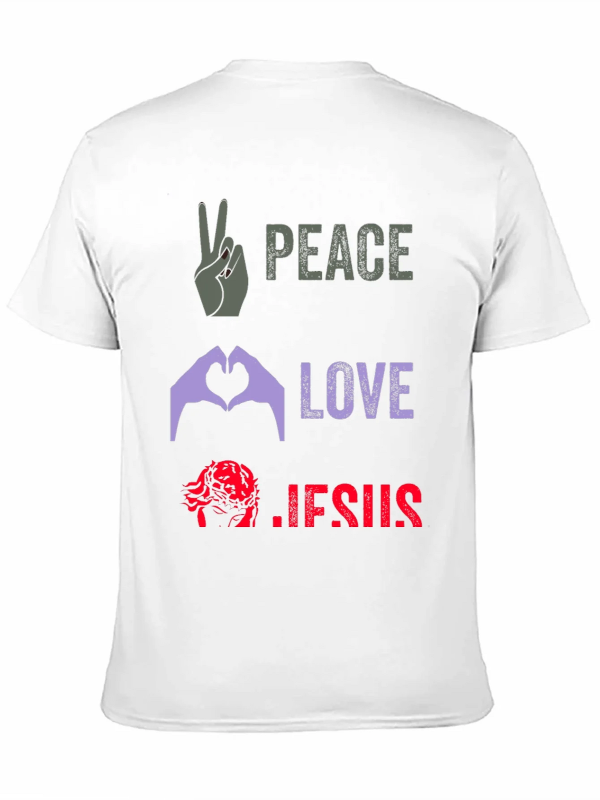 Peace Love Jesus Graphic Tee product image 9