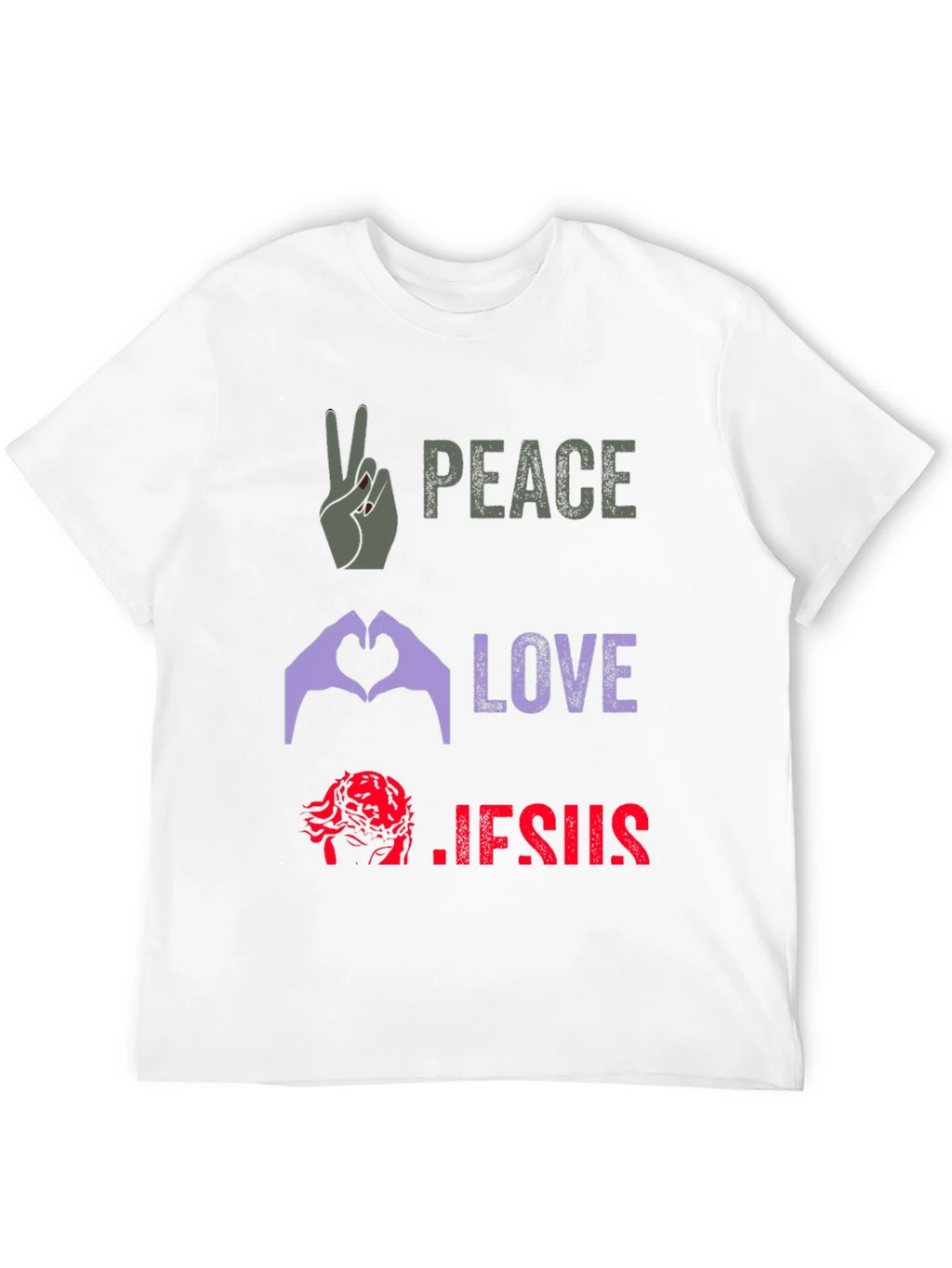 Peace Love Jesus Graphic Tee product image 10