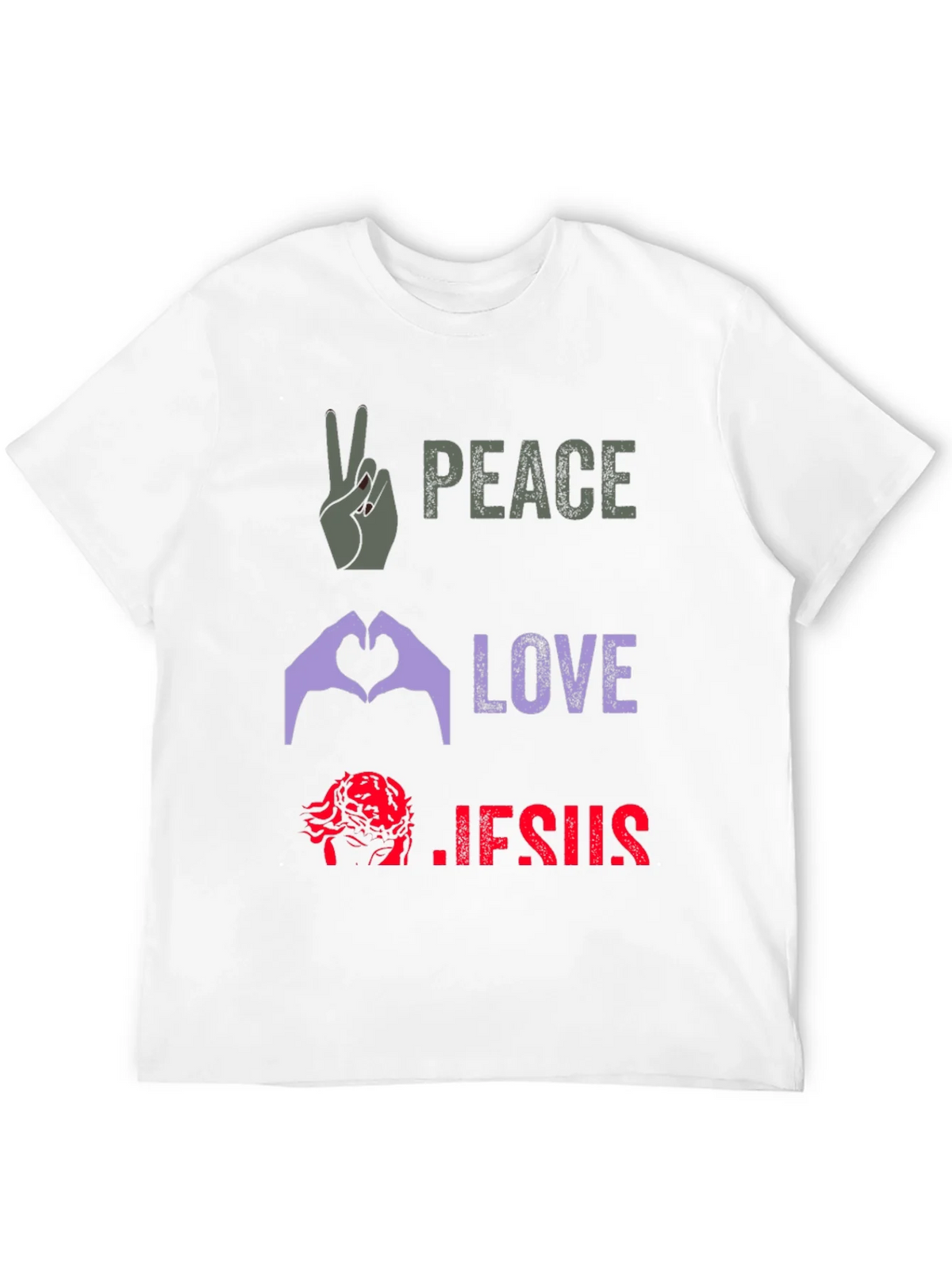 Peace Love Jesus Graphic Tee product image 10