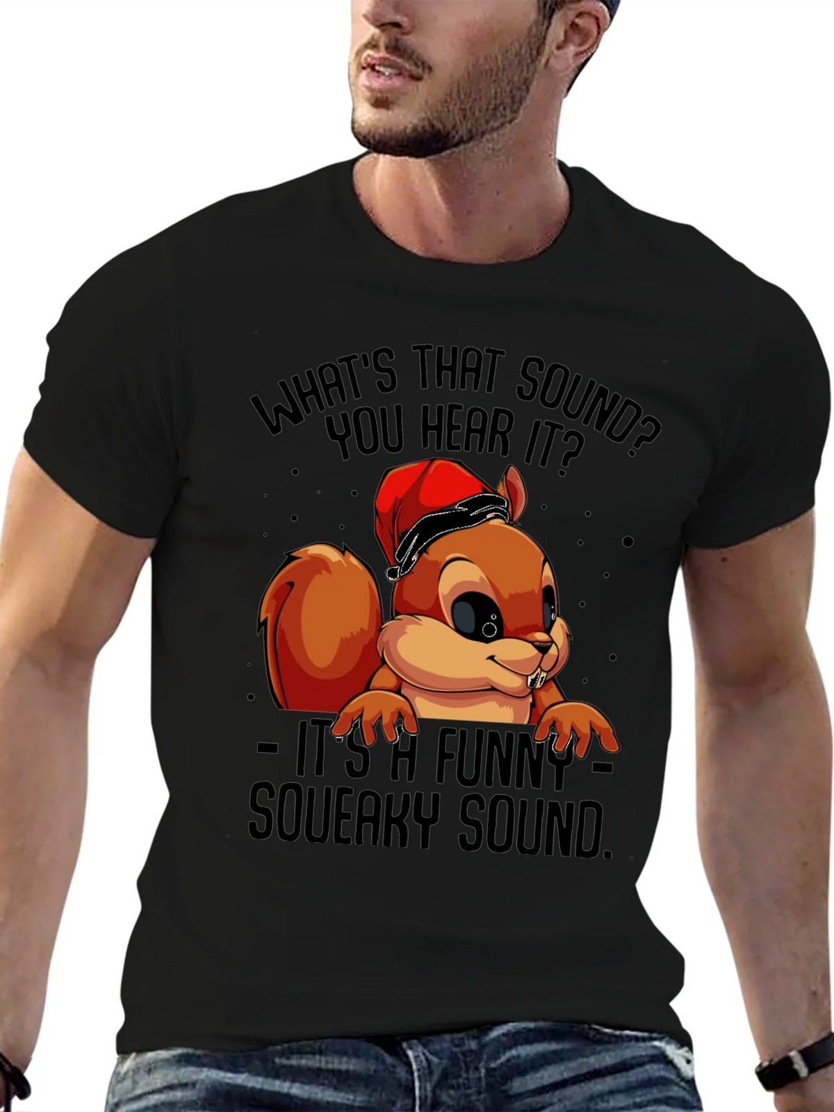 Funny Squeaky Sound Squirrel Graphic T-Shirt product image 3