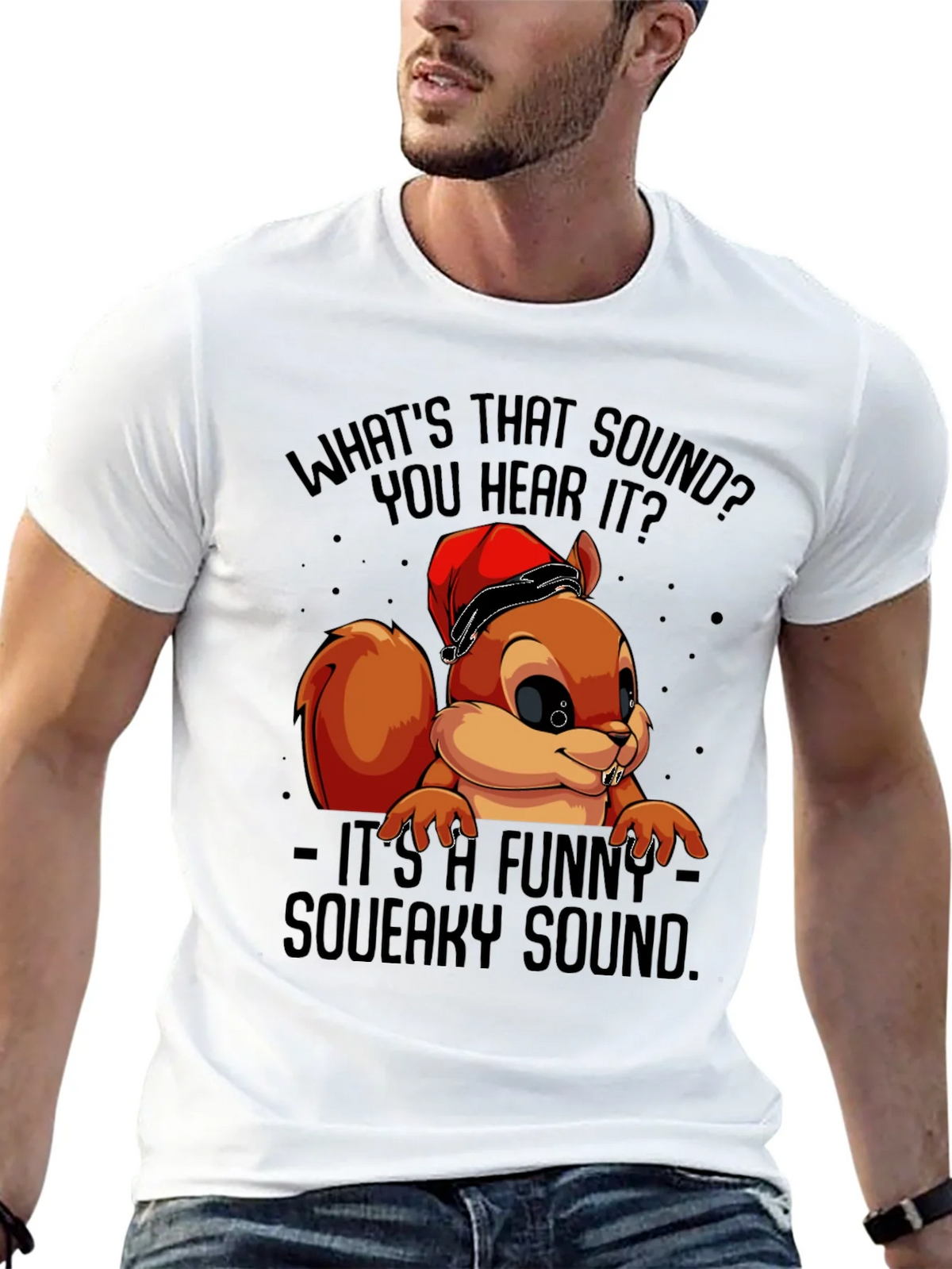 Funny Squeaky Sound Squirrel Graphic T-Shirt product image 4