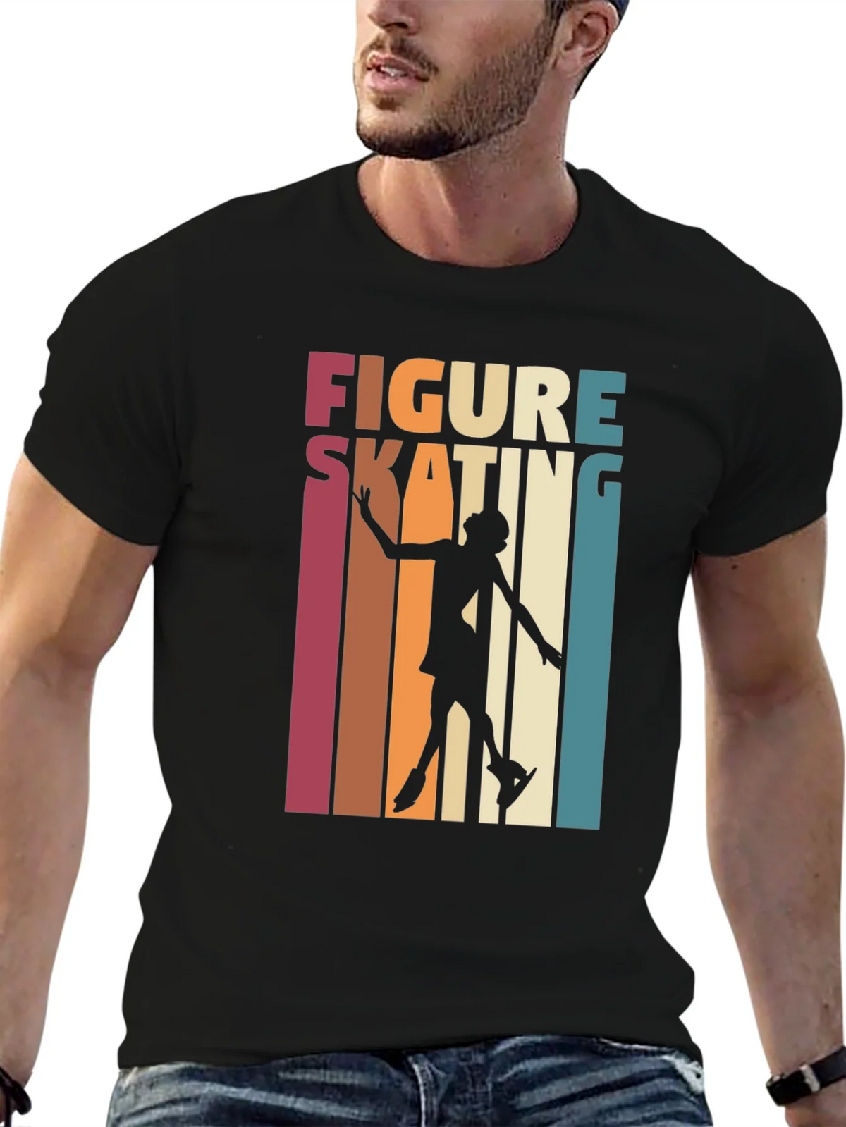 Figure Skating Retro Graphic Tee product image 4
