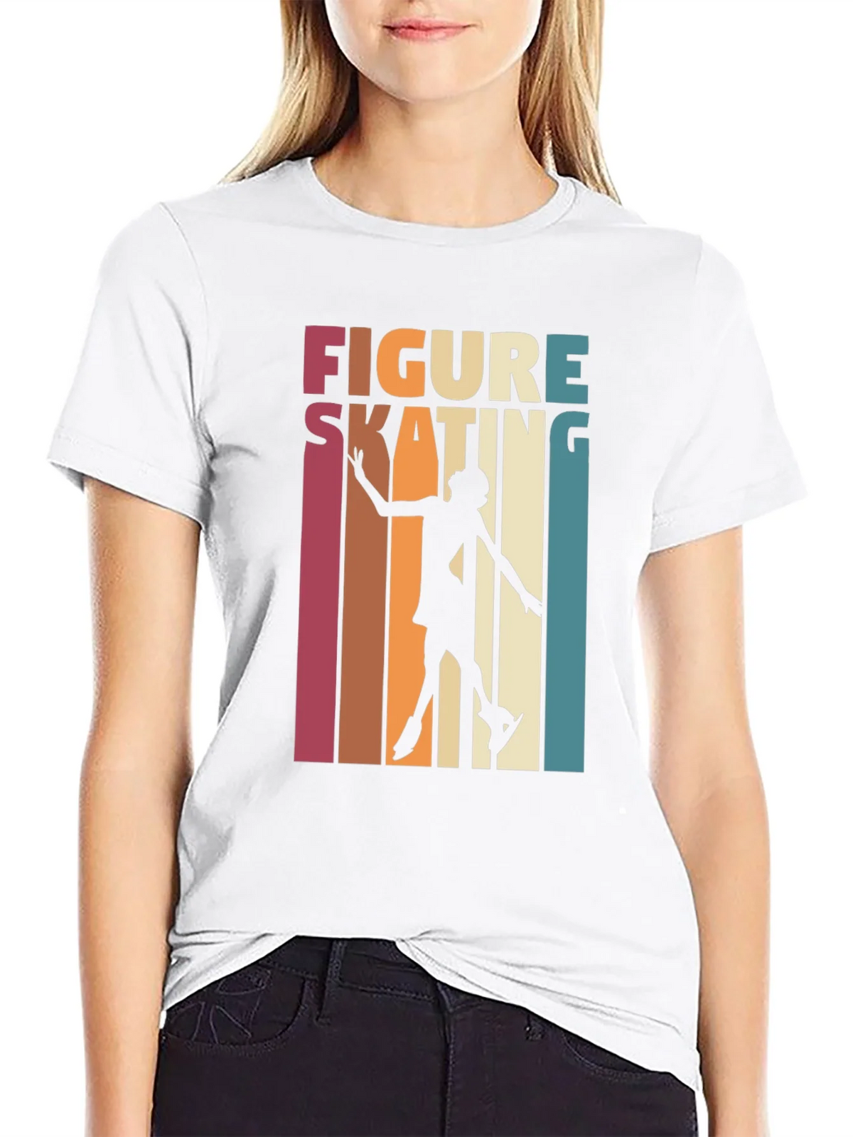Figure Skating Retro Graphic Tee product image 6