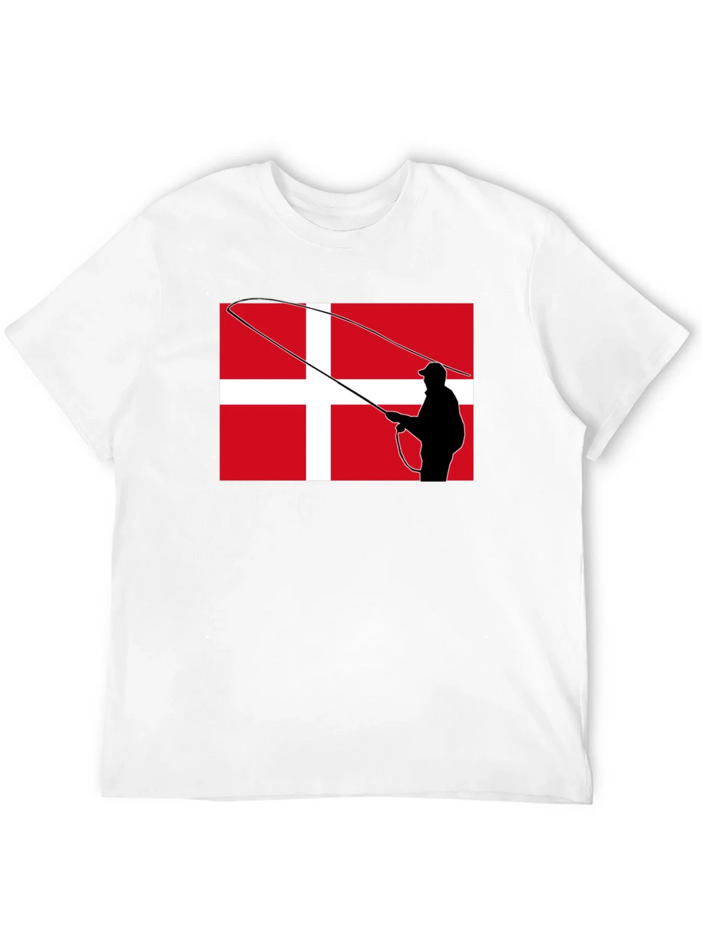 Danish Angler T-Shirt - Denmark Flag Fishing Tee product image 5
