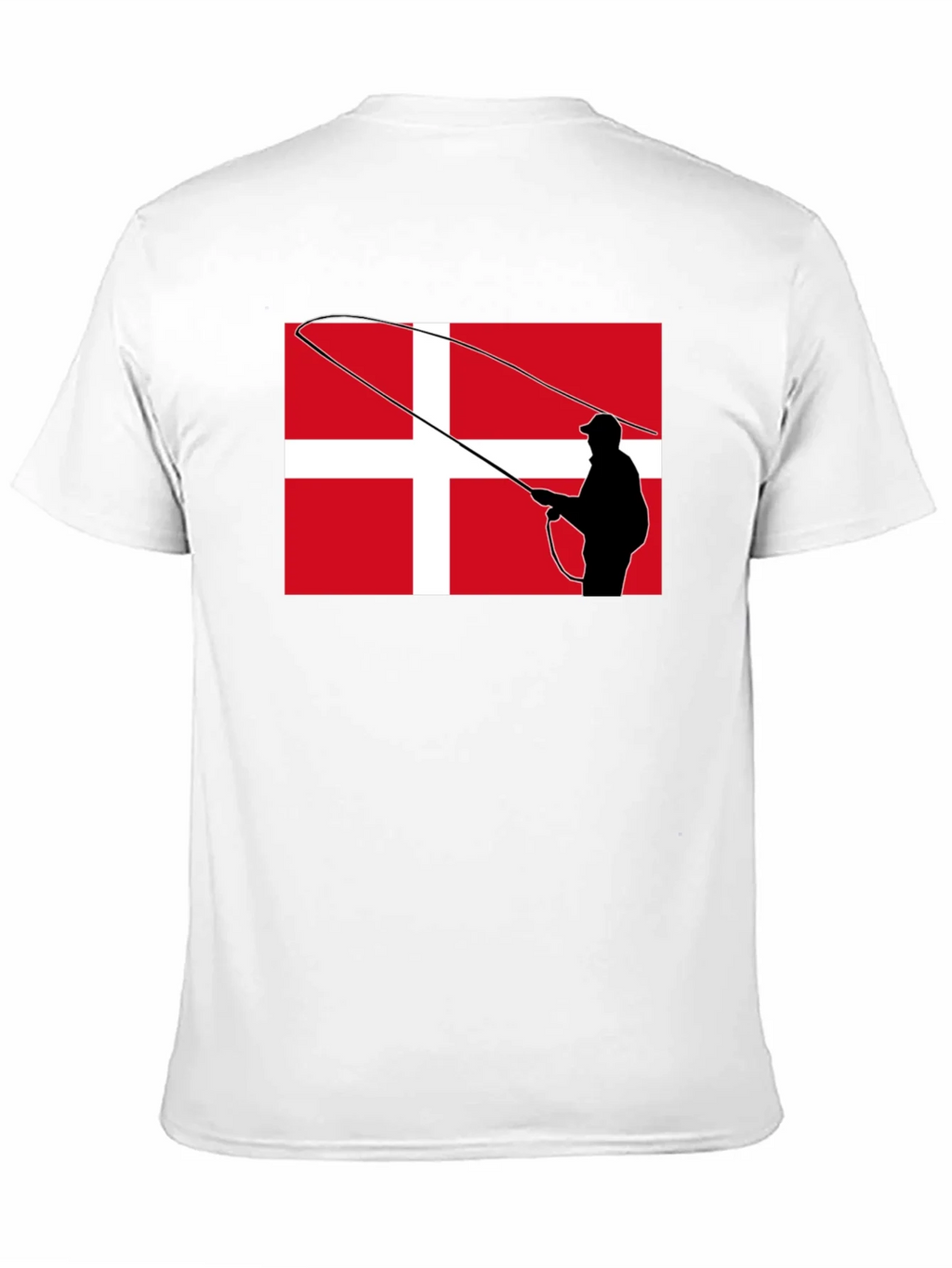 Danish Angler T-Shirt - Denmark Flag Fishing Tee product image 4