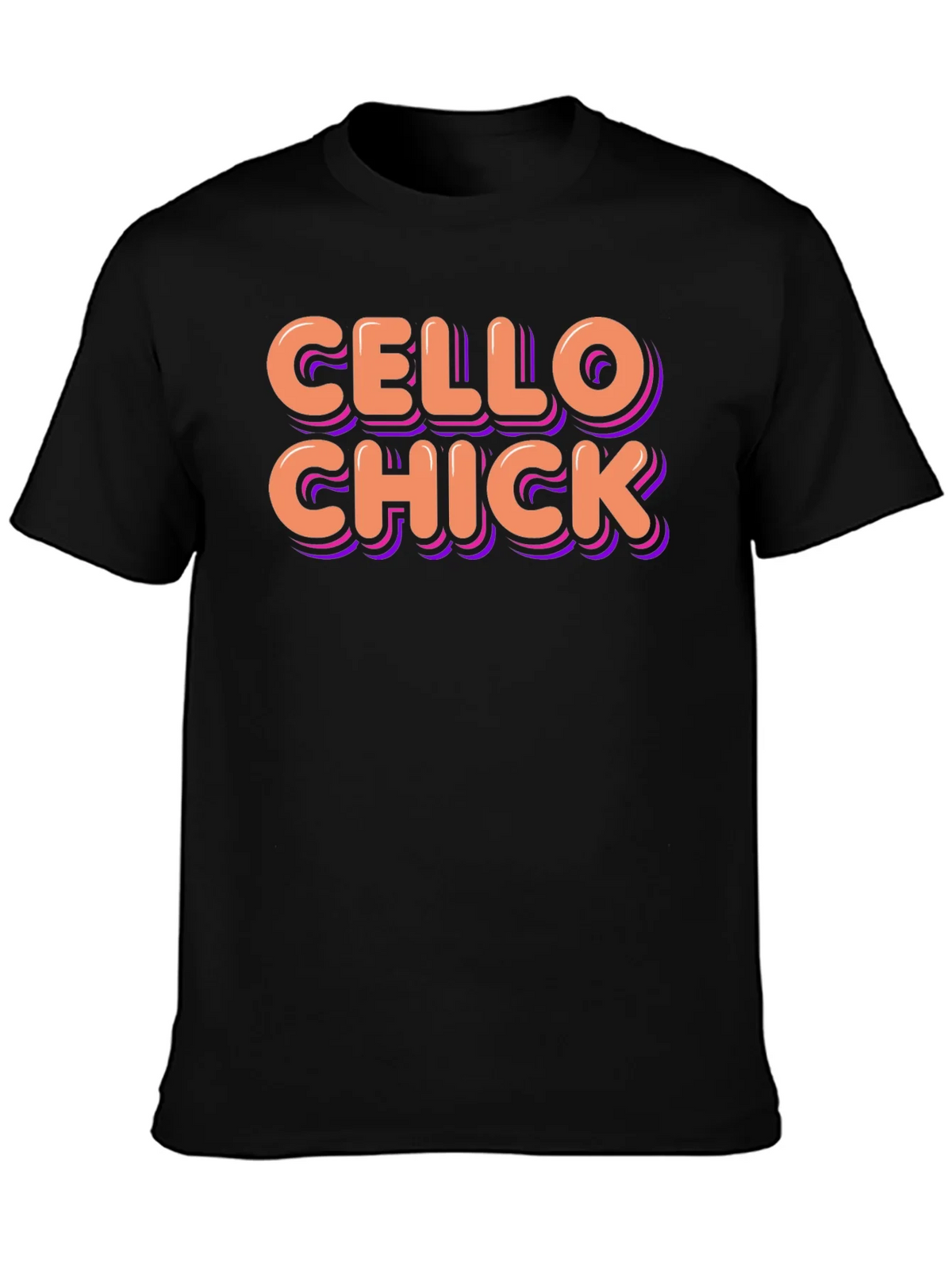 Cello Chick Graphic T-Shirt - Music Lover Tee product image 3