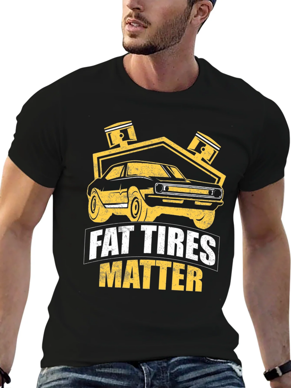 Fat Tires Matter T-Shirt Car Enthusiast Tee product image 5