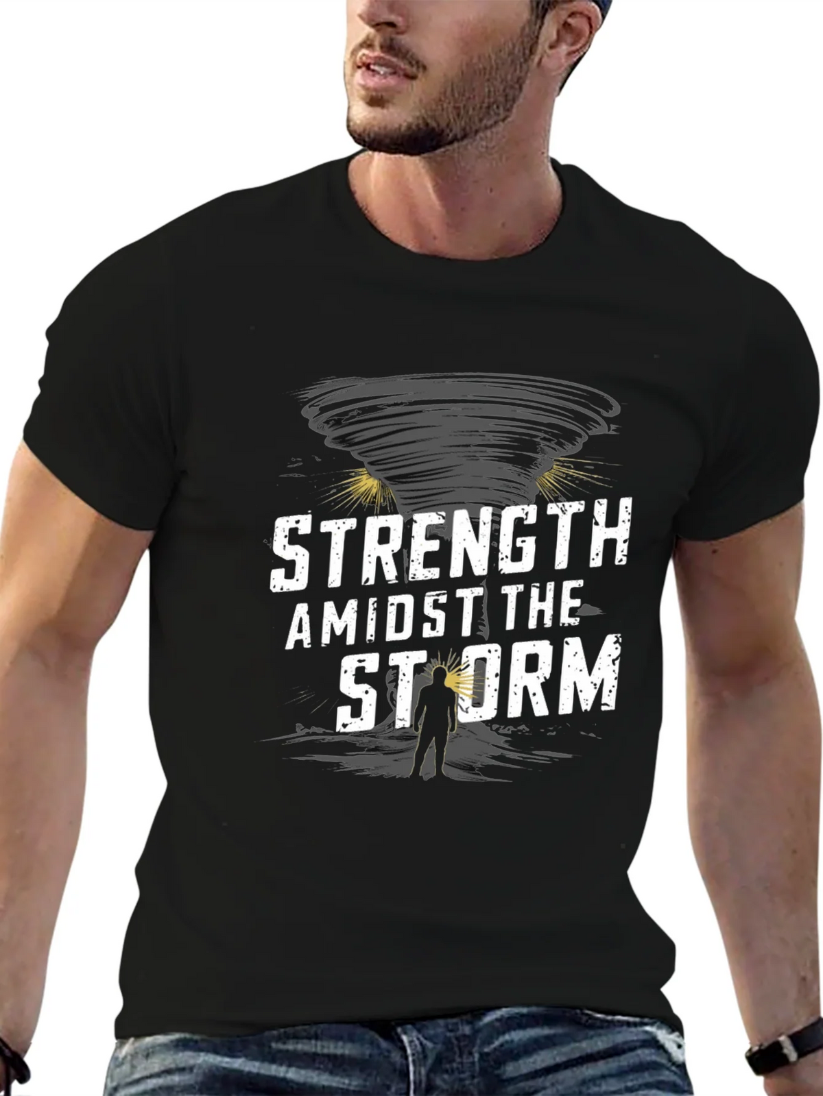 Strength Amidst the Storm Graphic T-Shirt product image 6