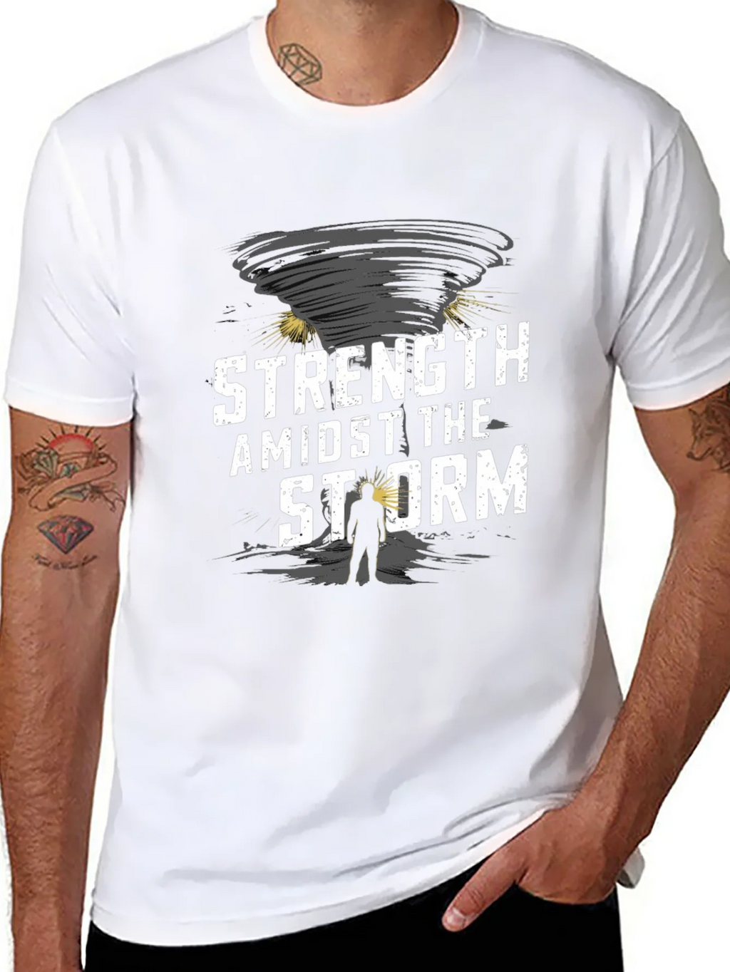 Strength Amidst the Storm Graphic T-Shirt product image 7