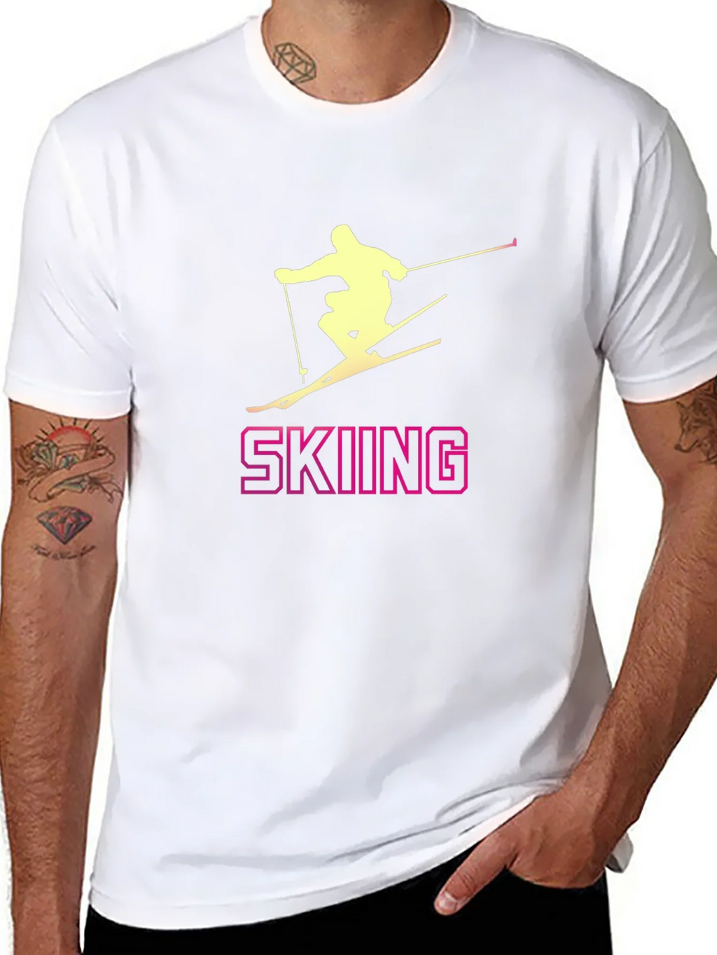 Skiing T-Shirt: Stylish Sportswear for Winter Adventures product image 7
