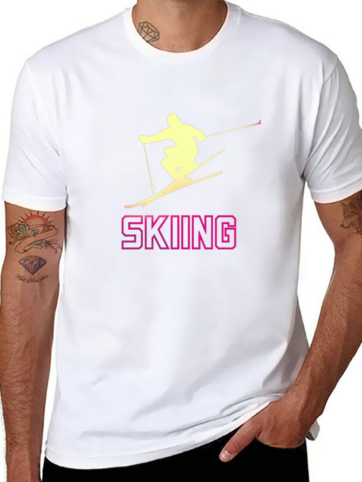 Skiing T-Shirt: Stylish Sportswear for Winter Adventures product image 7