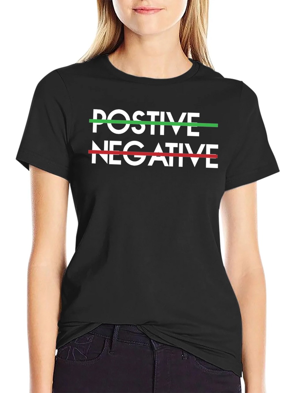 Positive Negative T-Shirt - Crew Neck Tee product image 2