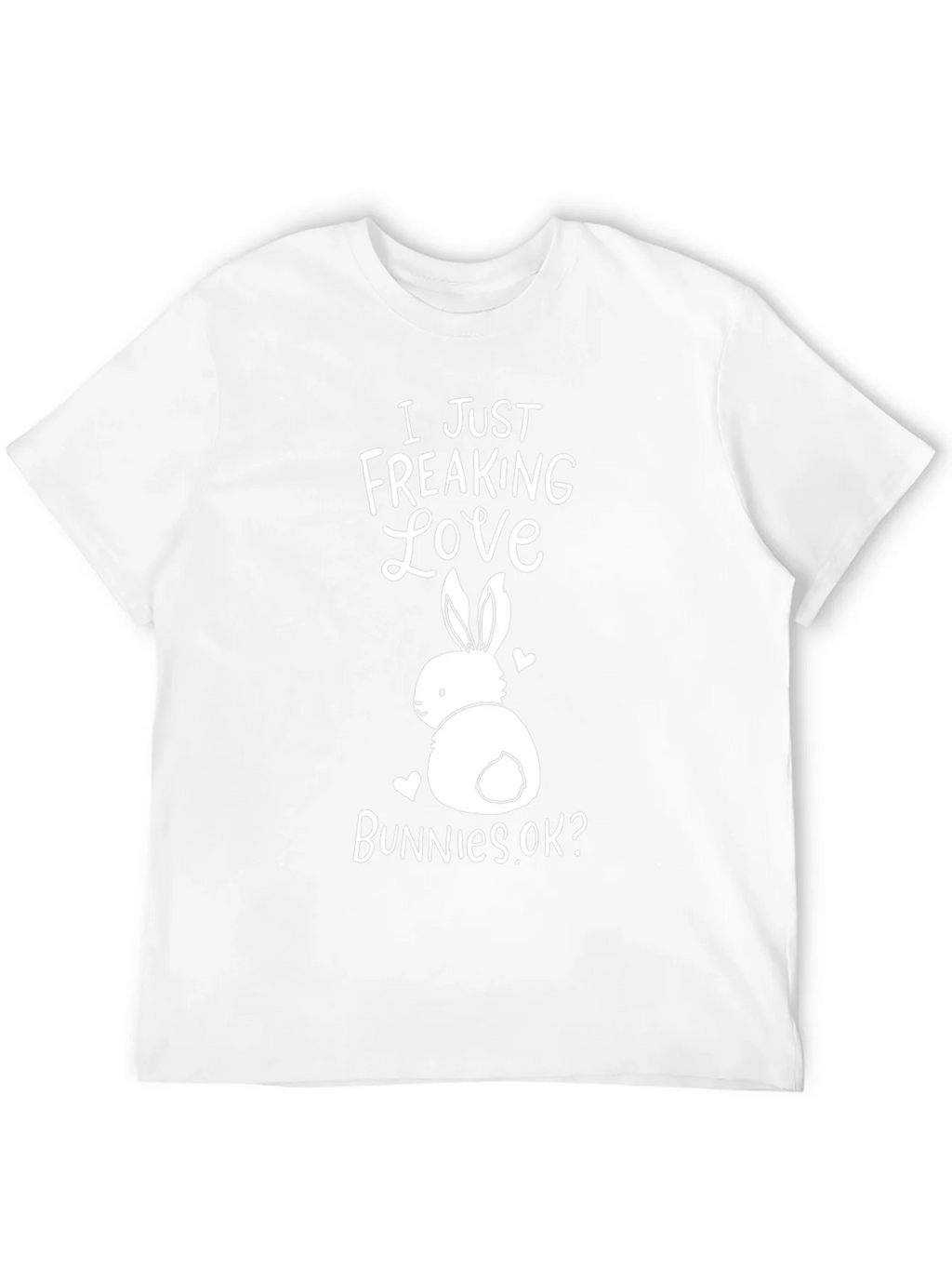 I Just Freaking Love Bunnies Black T-Shirt product image 11