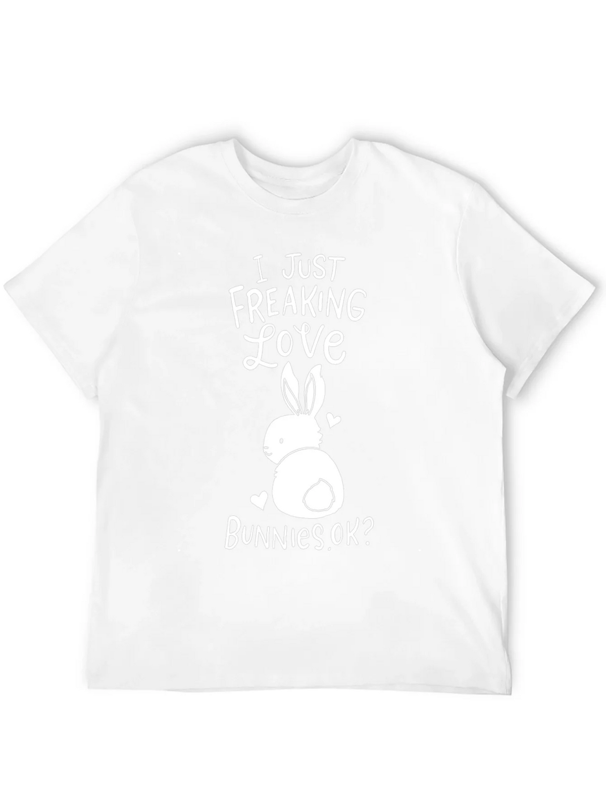 I Just Freaking Love Bunnies Black T-Shirt product image 11