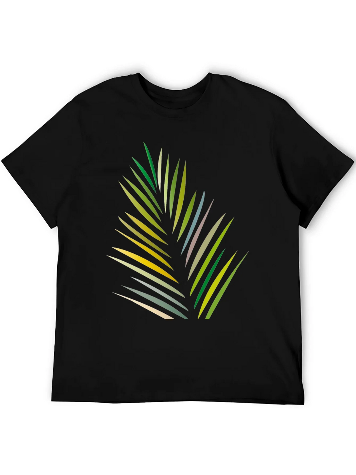 Tropical Leaf Graphic Black T-Shirt product image 5
