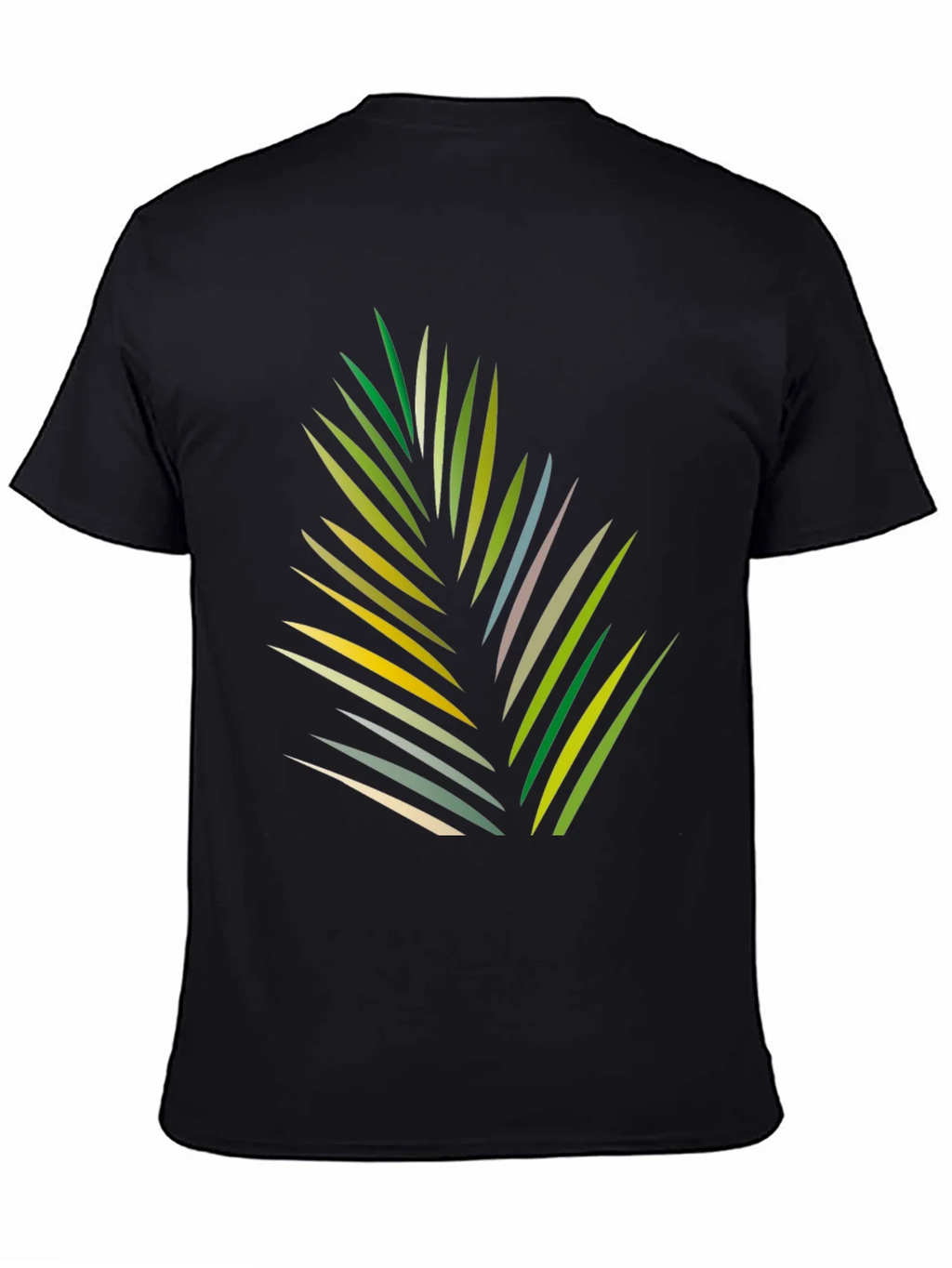Tropical Leaf Graphic Black T-Shirt product image 4